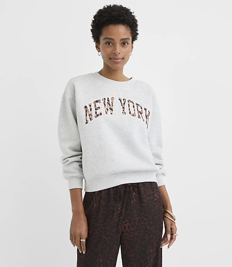 Leopard Print New York Sweatshirt