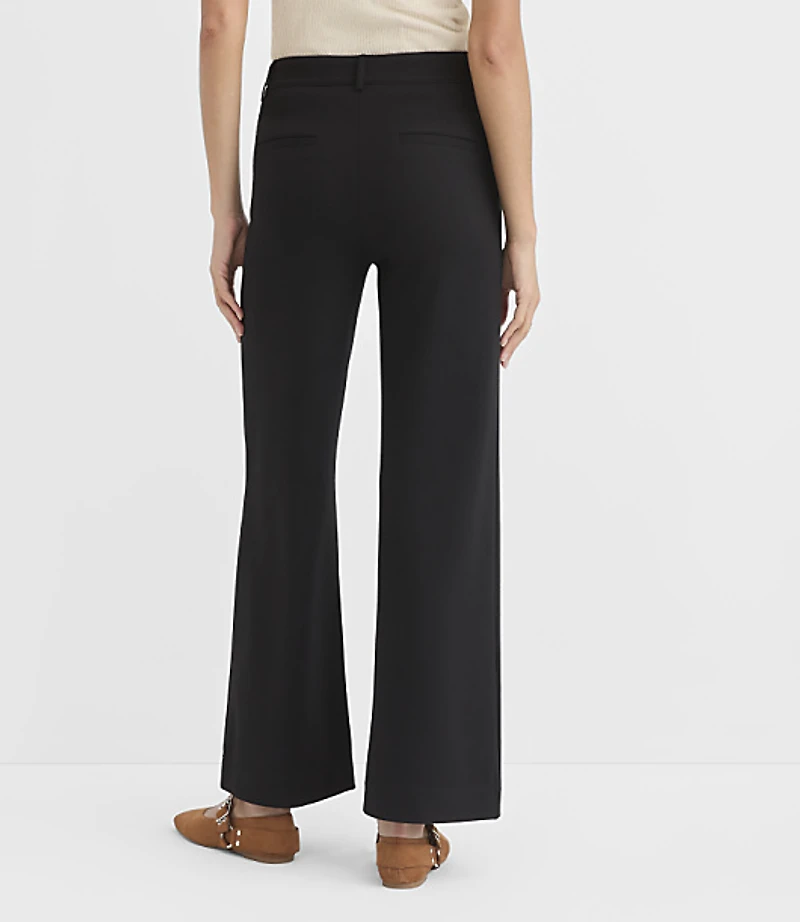 Curvy Palmer Wide Leg Pants Ponte