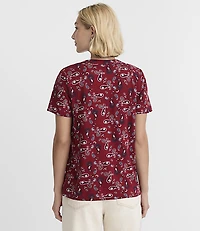 Petite Bandana Print Everyday Crew Tee
