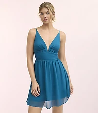 Lately V-Neck Mini Dress