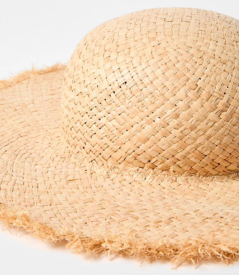 Fringe Raffia Hat
