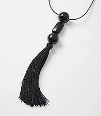Tassel Pendant Cord Necklace