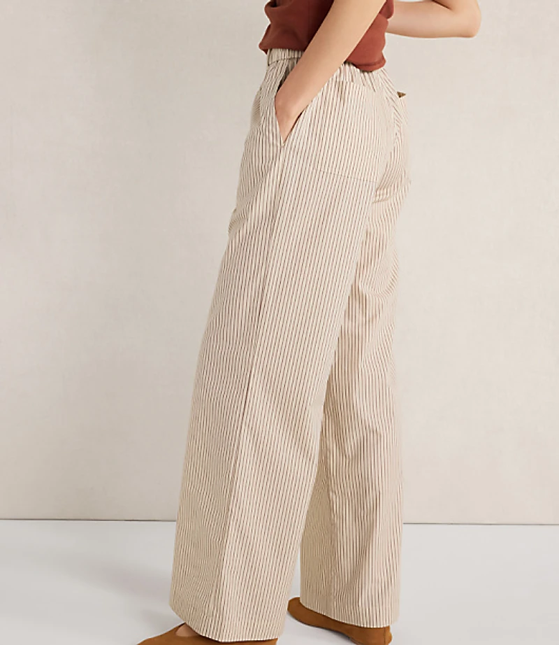 Haven Well Within Organic Cotton Poplin Pants Baton Stripe