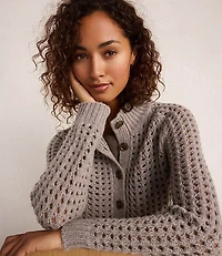 Haven Well Within Cashmere Open Stitch Cardigan