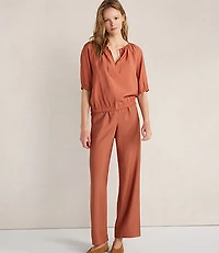Haven Well Within Luxe Modal Raglan Split Neck Top