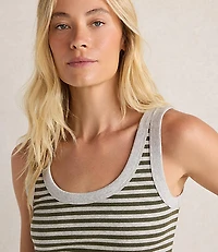 Haven Well Within Organic Cotton Essential Striped Scoop Neck Tank