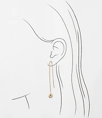 Sparkle Drop Threader Earrings