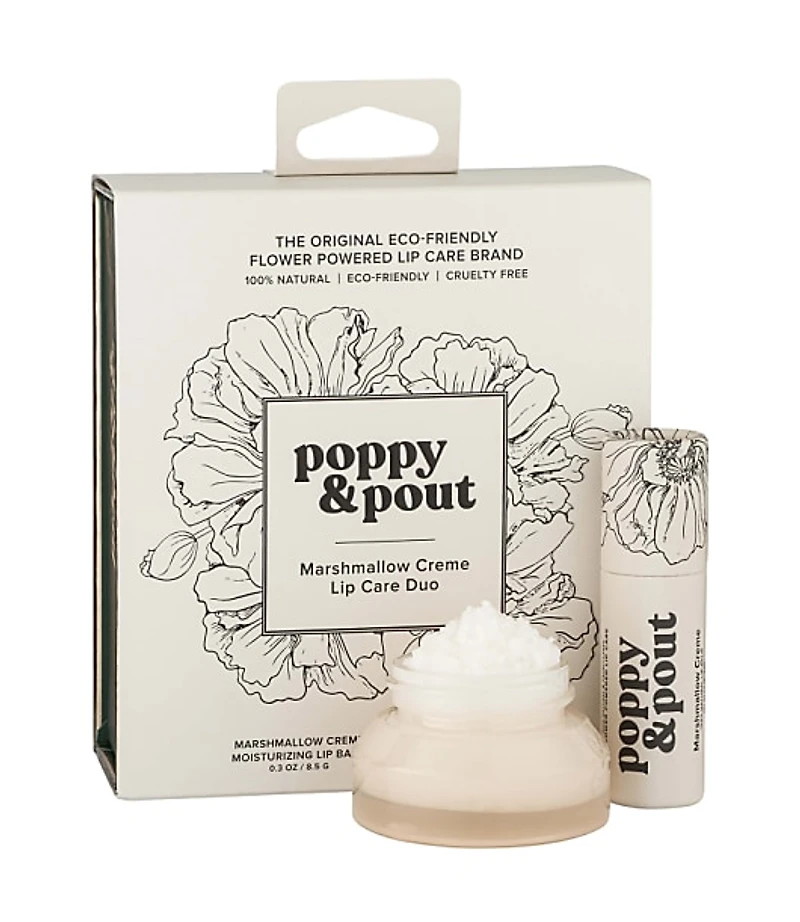 Poppy & Pout Marshmallow Creme Lip Care Duo Gift Set