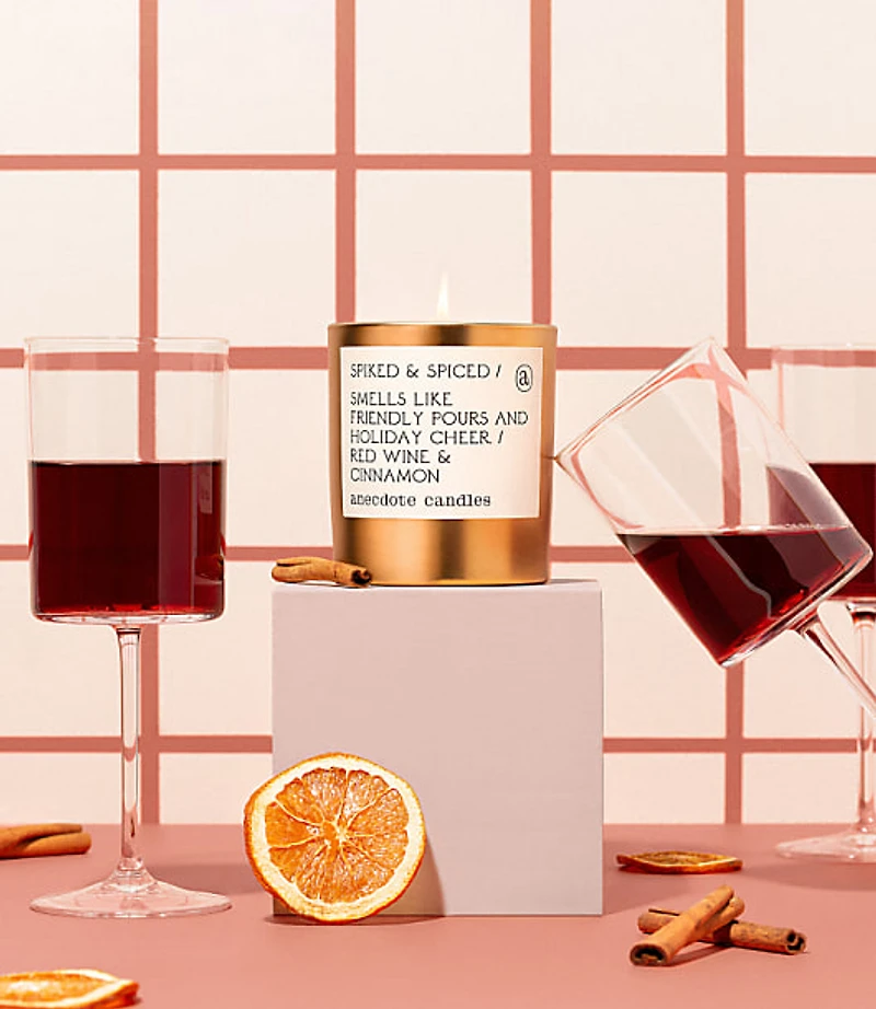 Anecdote Candles Spiked & Spiced Gold Tumbler Candle