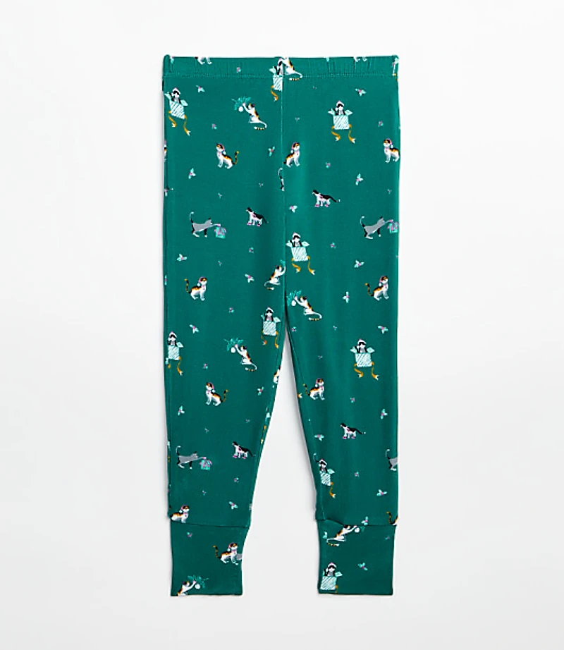 Posh Peanut Holiday Cat Long Sleeve Basic Pajama Set
