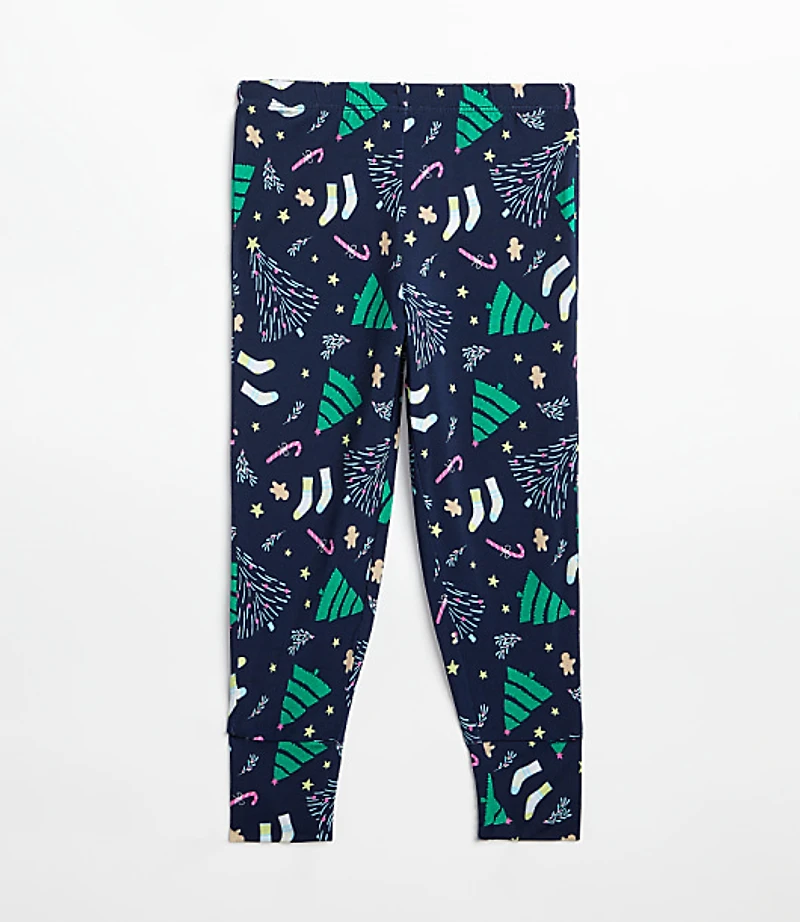 Posh Peanut Holiday Tree Long Sleeve Basic Pajama Set