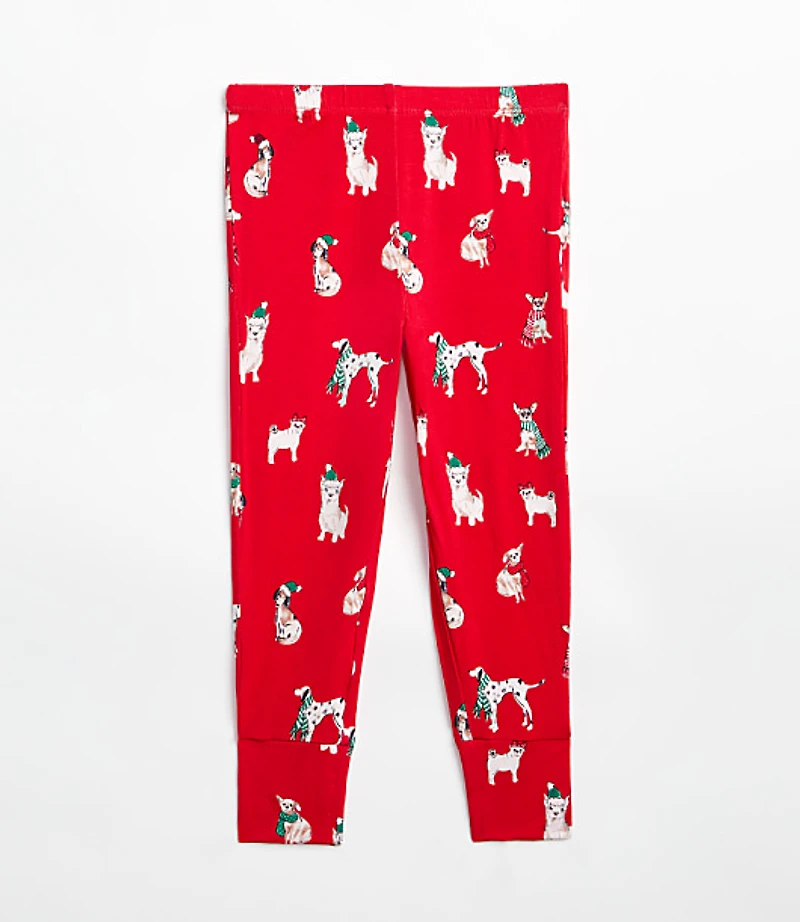 Posh Peanut Holiday Dog Long Sleeve Basic Pajama Set