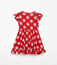 Posh Peanut X LOFT Sunny Cap Sleeve Ruffled Twirl Dress