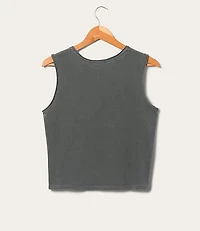 Junk Food Blondie Gold Cropped Muscle Tank
