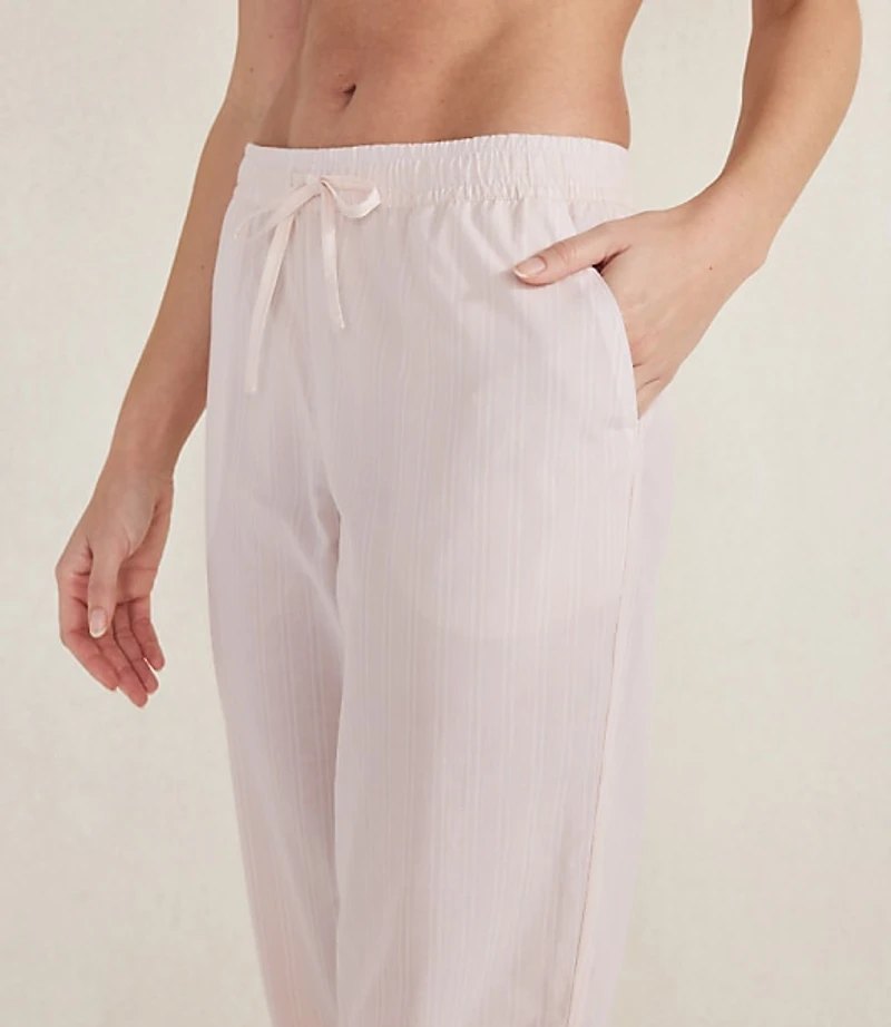 Haven Well Within Organic Cotton Poplin Striped Pajama Pants