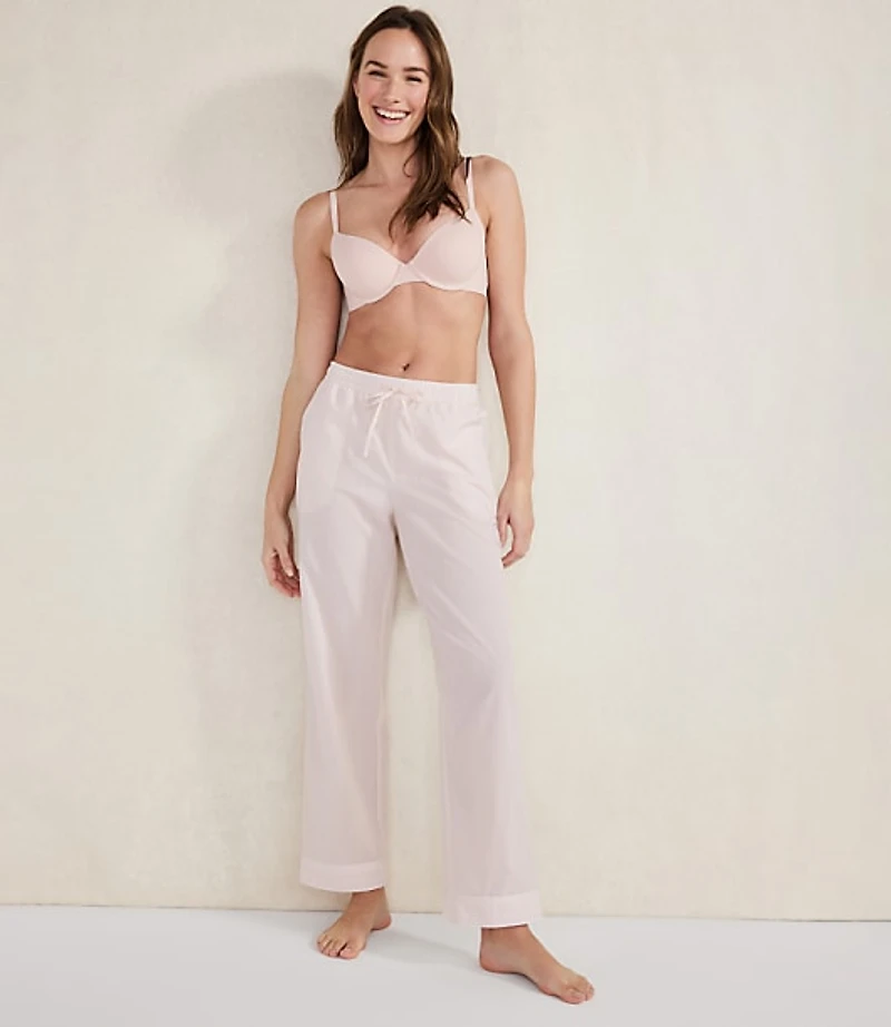 Haven Well Within Organic Cotton Poplin Striped Pajama Pants