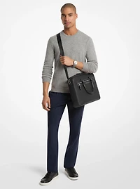 Jet Set Pebbled Leather Briefcase