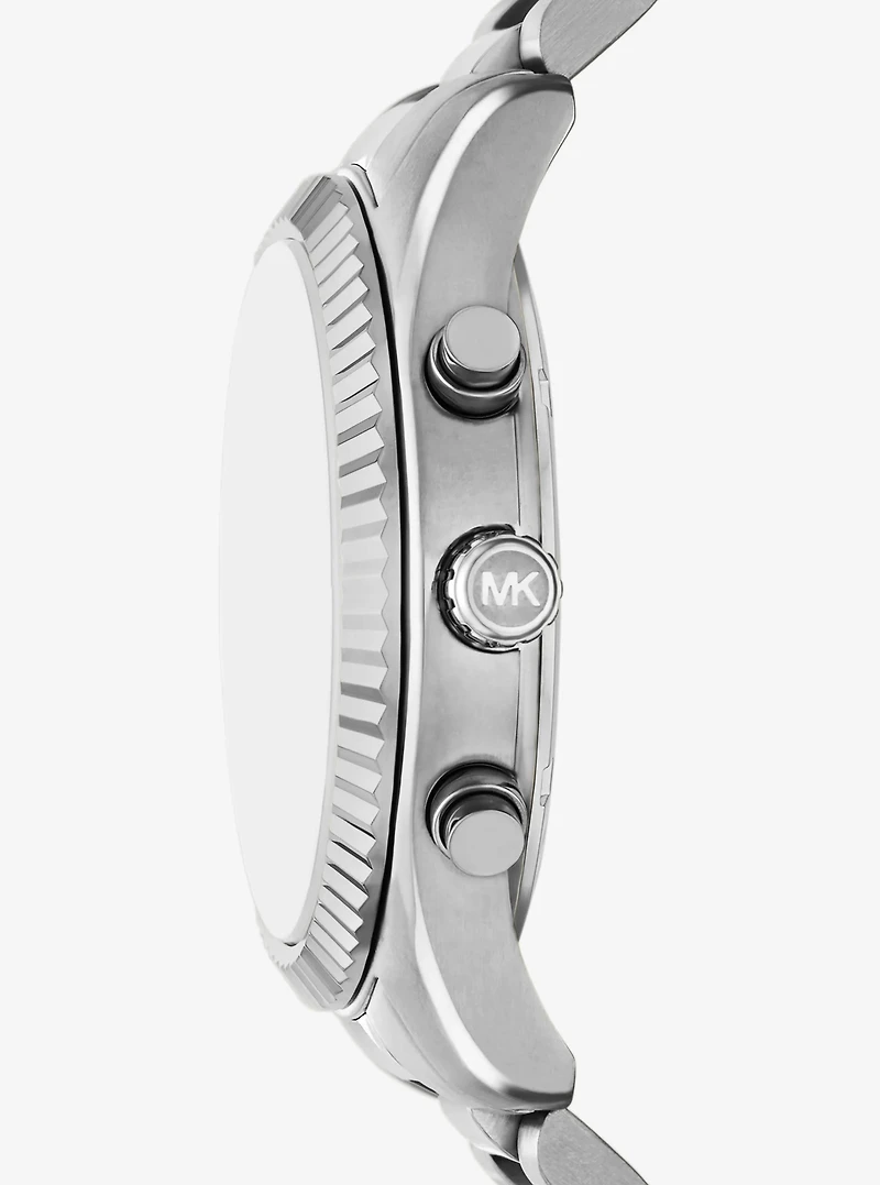Oversized Lexington Silver-Tone Watch