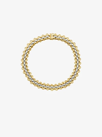 Two-Tone 3-Link Necklace