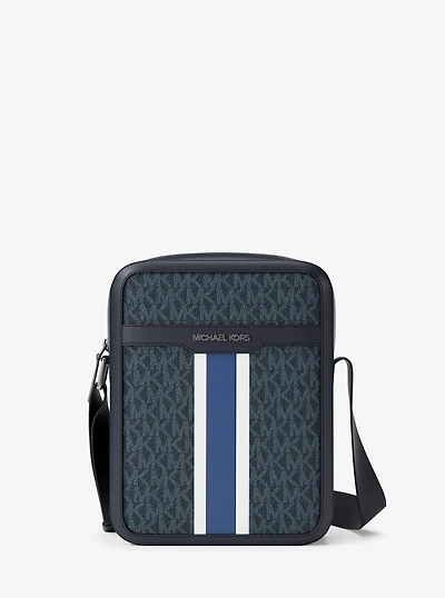 Cooper Striped Signature Logo Flight Bag