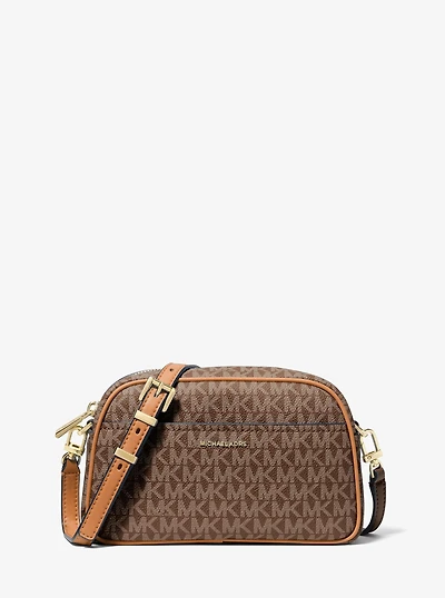 Jet Set Small Signature Logo Camera Crossbody Bag