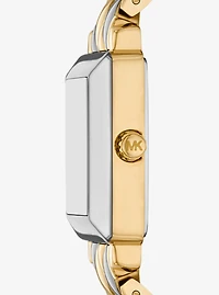 Petite Gwynn Pavé Two-Tone Watch