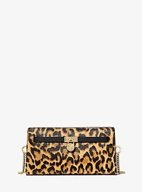Hamilton Moderne Extra-Small Leopard Print Calf Hair Convertible Crossbody Bag