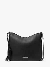 Nayla Medium Pebbled Leather Messenger Bag