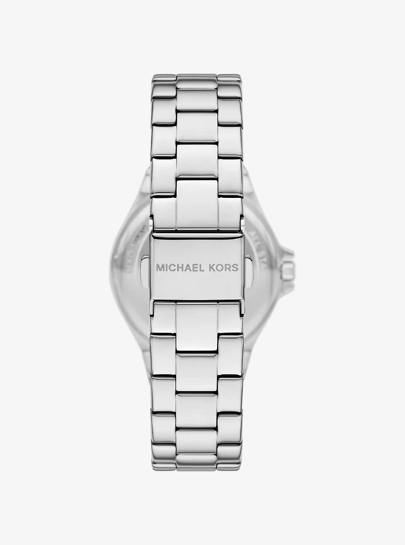 Mini Lennox Pavé Silver-Tone Watch