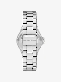 Mini Lennox Pavé Silver-Tone Watch