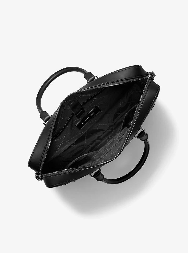 Jet Set Pebbled Leather Briefcase