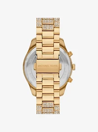 Oversized Lexington Pavé Gold-Tone Watch