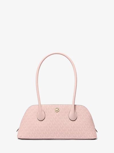 Petra Medium Signature Logo Shoulder Bag