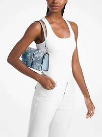 Greenwich Medium Printed Signature Logo Convertible Shoulder Bag