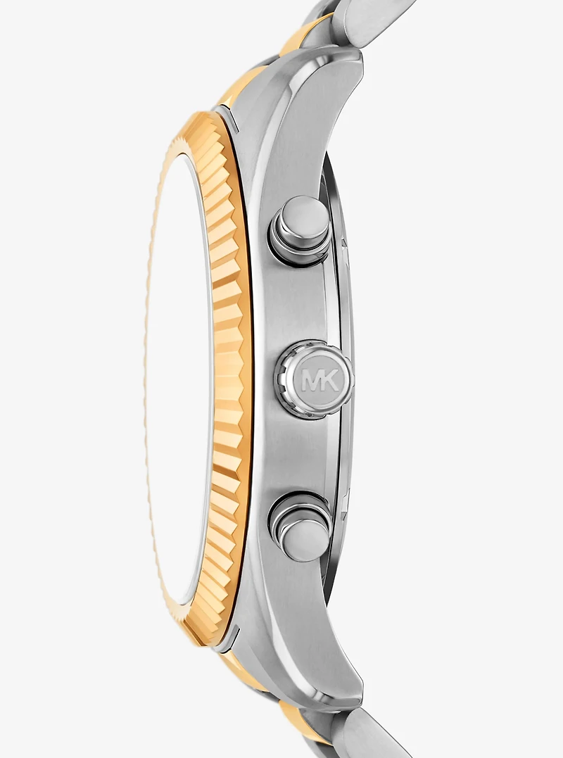 Oversized Lexington Two-Tone Watch