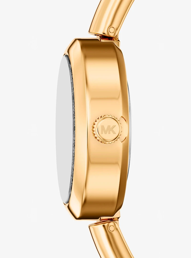 Petite Maude Gold-Tone Bangle Watch