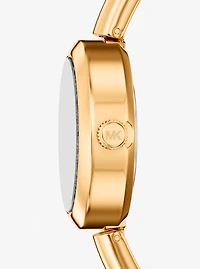 Petite Maude Gold-Tone Bangle Watch