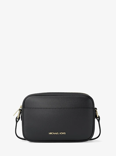 Jet Set Small Pebbled Leather Camera Crossbody Bag
