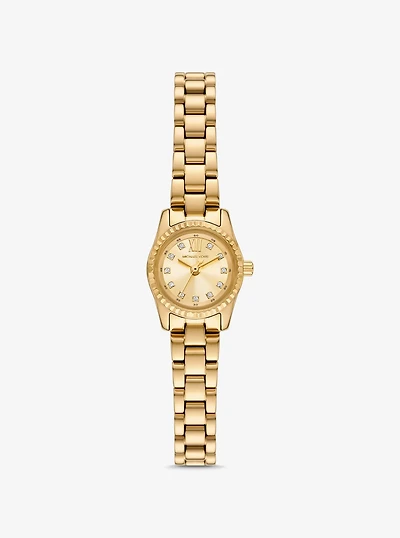 Mini Lexington Pavé Gold-Tone Watch