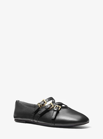 Indy Flex Leather Ballet Flat