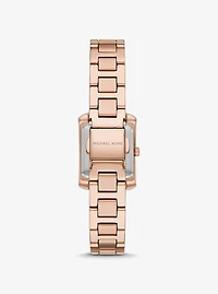 Mini Emery Pavé Rose Gold-Tone Watch
