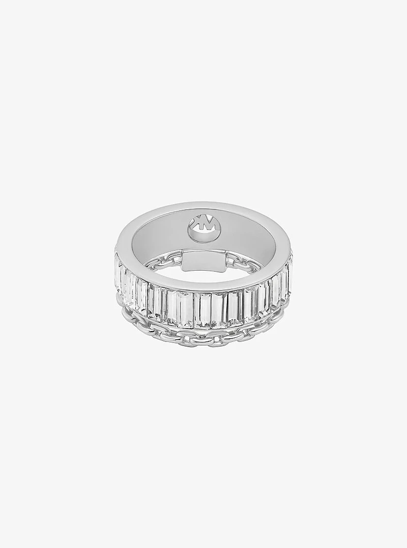 Cubic Zirconia Double Layered Ring