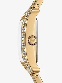 Mini Monroe Pavé Gold-Tone Watch