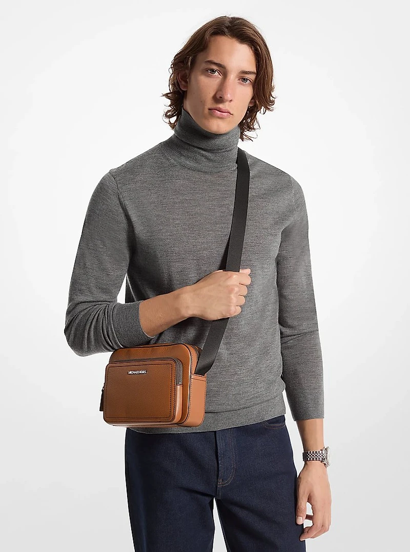 Cooper Pebbled Leather Utility Crossbody Bag