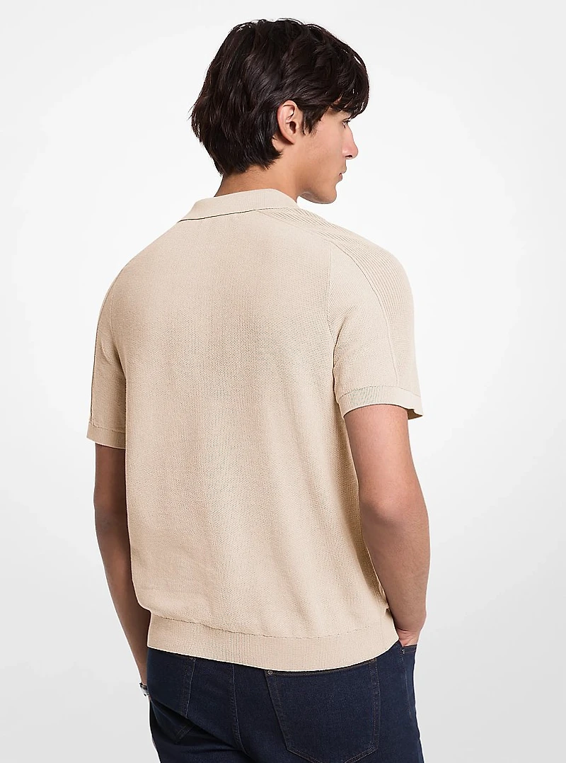 Cotton Mouliné Polo Shirt