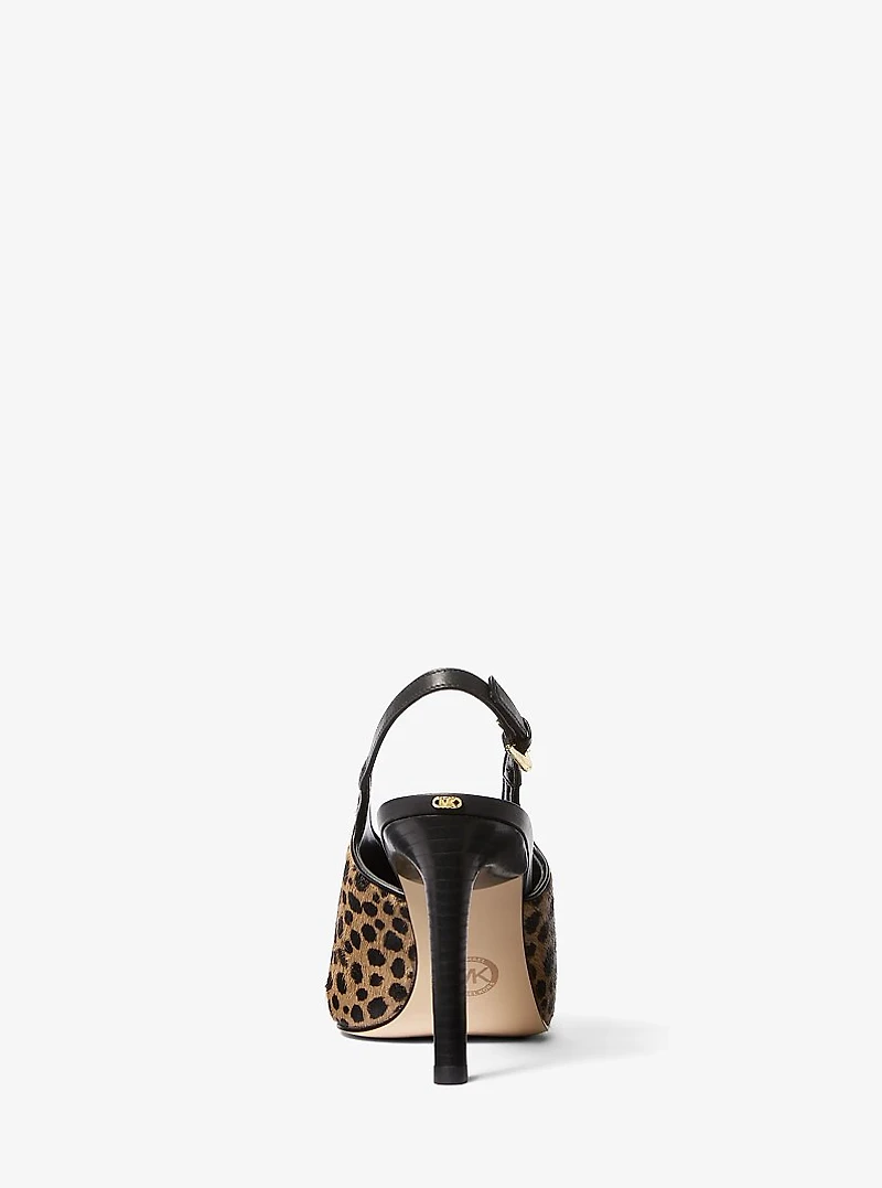 Kasia Cheetah Print Calf Hair Slingback Pump