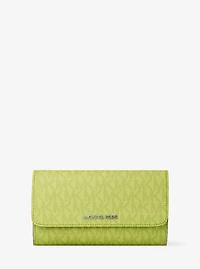Jet Set Large Signature Logo Tri-Fold Wallet