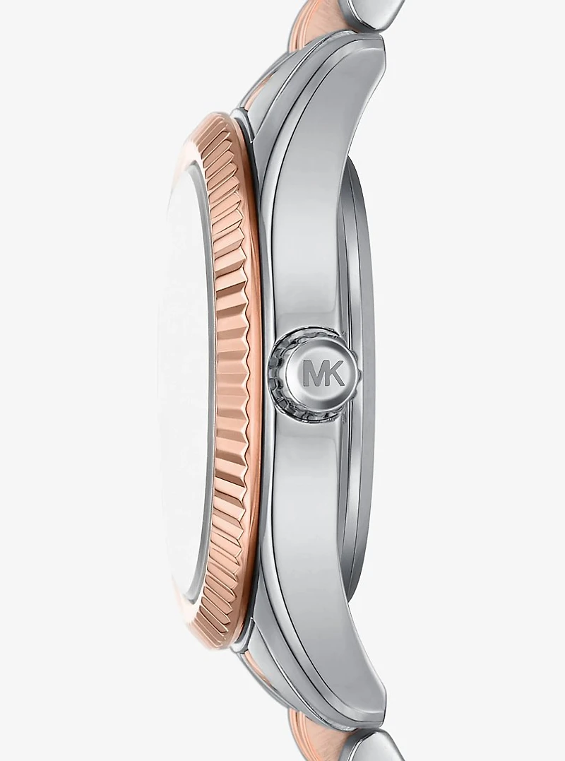 Lexington Pavé Two-Tone Watch and Slider Bracelet Gift Set