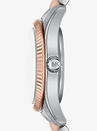Lexington Pavé Two-Tone Watch and Slider Bracelet Gift Set