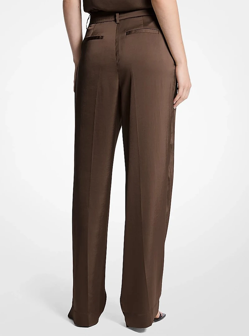 Drapey Satin Wide Leg Pants